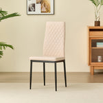 Emily Faux Leather Dining Chairs Set - Stylish Comfort For Modern Homes | Green