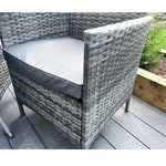 Amazon Wicker Rattan Natural Bistro Set With Outdoor Cushion