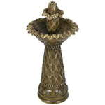 2-tier Outdoor Waterfall Fountain With Electric Pump, Brown