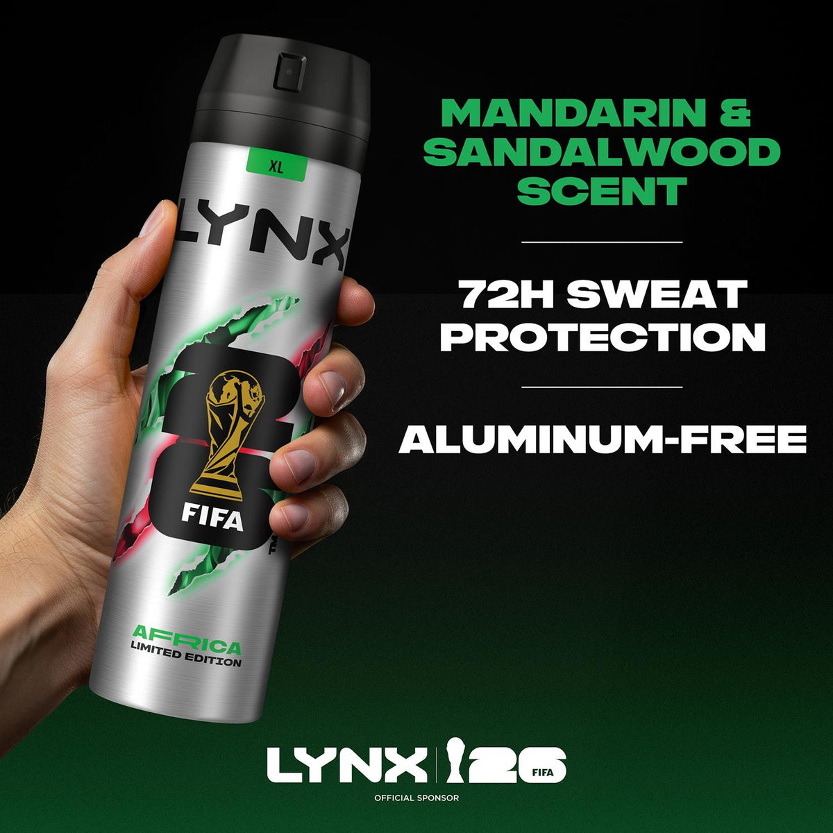 Limited Edition Fifa Africa Anti-perspirant Aerosol Spray 250ml, 12pk | Set of 12