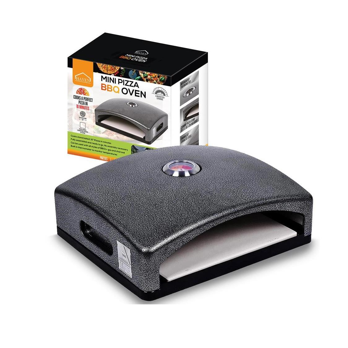 Mini Outdoor Bbq Pizza Oven With Ceramic Pizza Stone & Built-in Thermometer