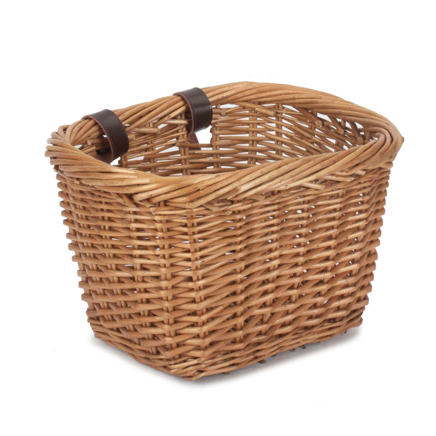 Wicker Heritage Rectangular Bicycle Basket