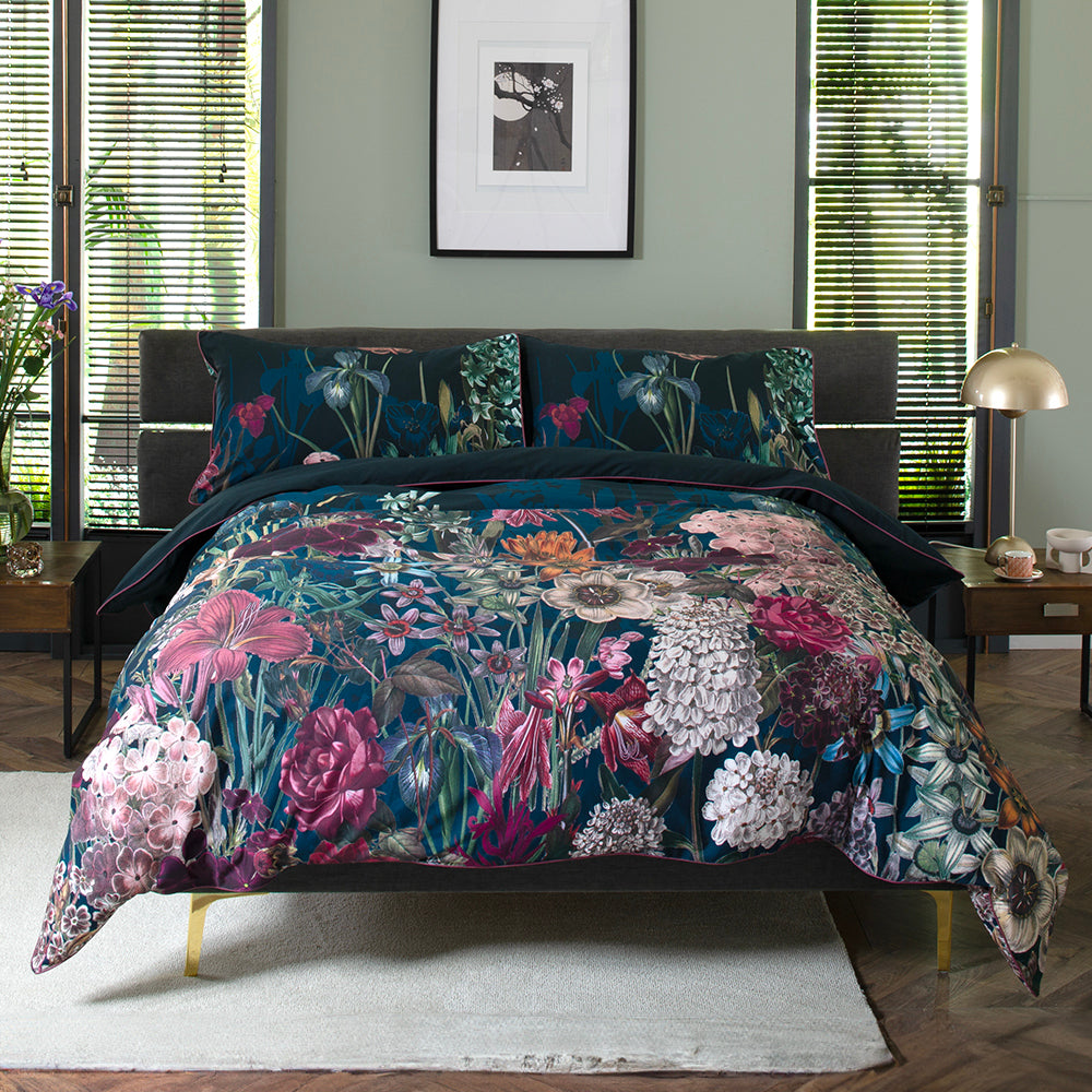 Tivoli Nighttime Digital Print 100% Cotton Duvet Cover Set | Single | Multi Colour
