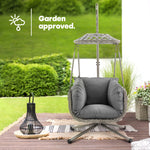 Kira Rattan Canopy Swing Chair