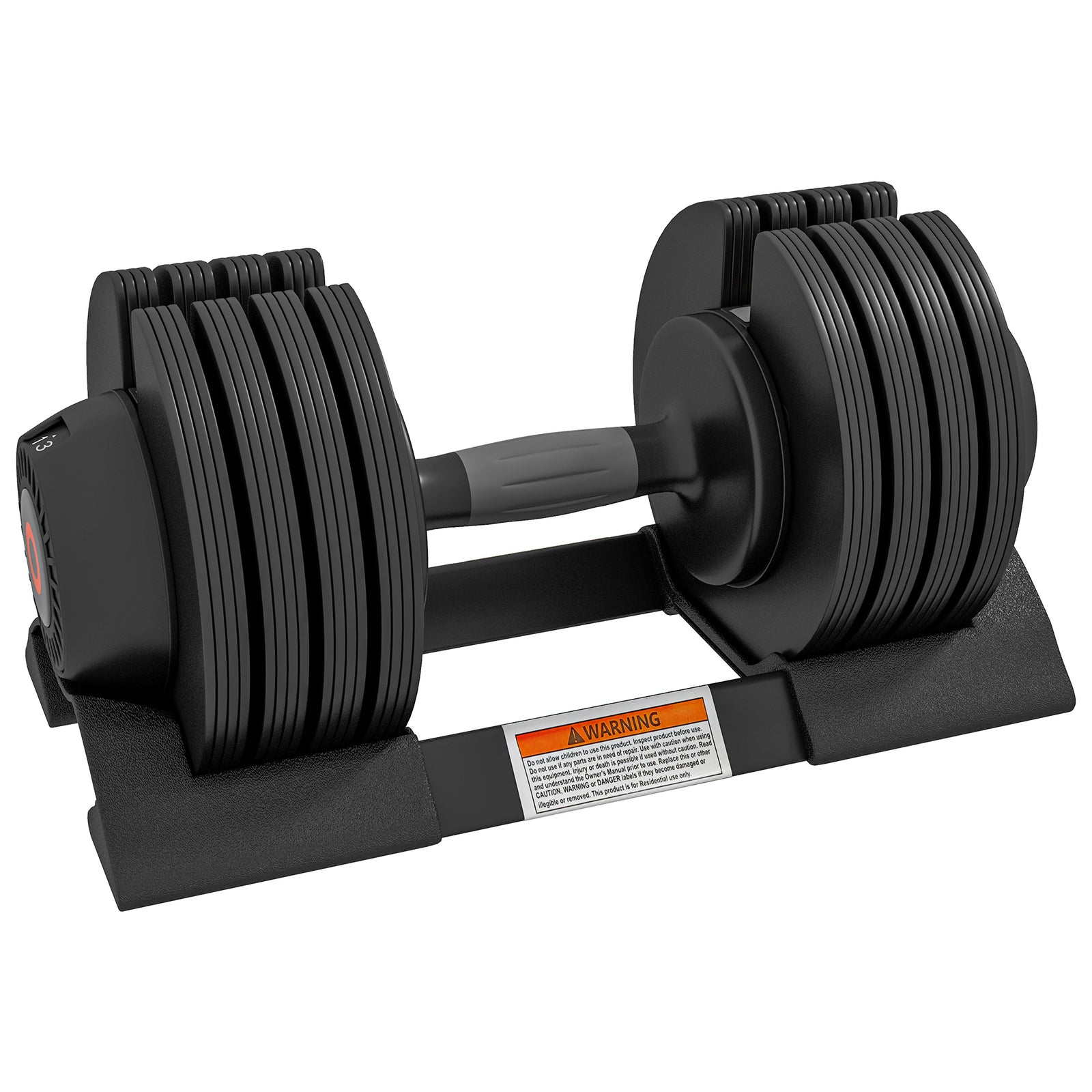 4-in-1 Adjustable Dumbbells Weights Set With Storage Tray 24kg