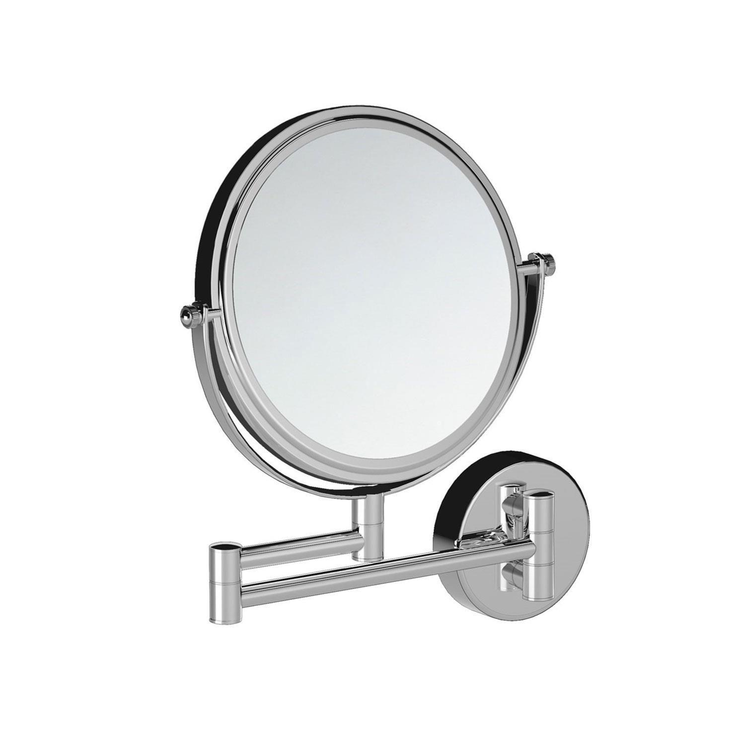 Wall Magnifying Mirror With Screws And Durable Metal For Bathroom