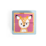 Woodland Cube Puzzle, 4 Pieces, 6 Animals