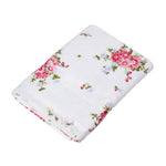 Floral Printed 100% Cotton Towel | Bath Towel | White