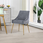 Set Of 2 Lograto Velvet Dining Chairs