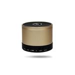 Mini Bluetooth Speaker With Led, Mp3, Fm Radio & Micro Sd Slot | Gold
