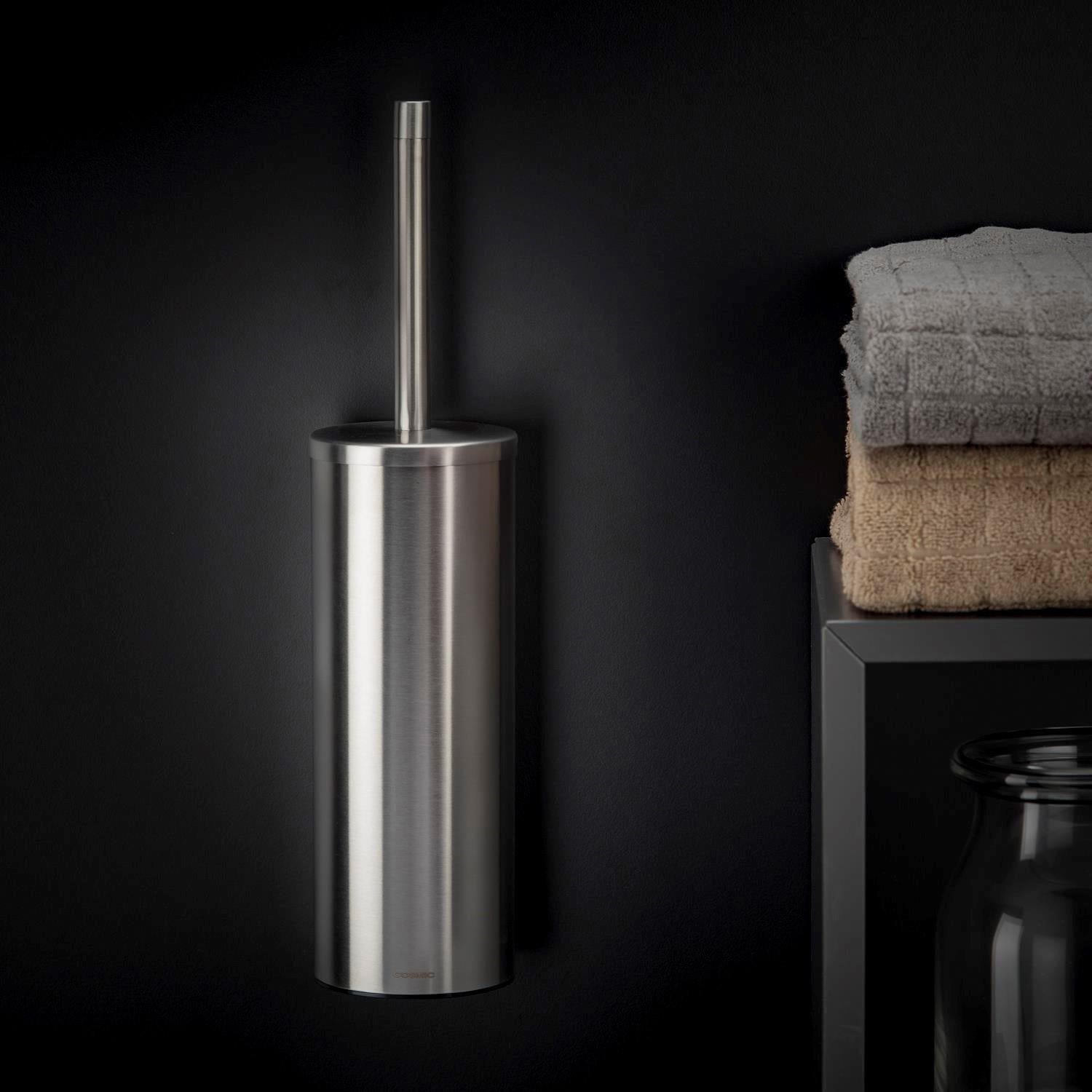 Toilet Brush, Wall-mounted, Matt Stainless Steel, Logic Collection