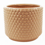 Dusty Pink Raised Dots Ceramic Plant Pot 15 X 15 X 12.5cm