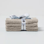 100% Combed Egyptian Cotton 500 Gsm Towels | Face Cloth (x4) | Light Grey