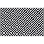 152x243cm Outdoor Straw Rug For Camping/picnic | Black