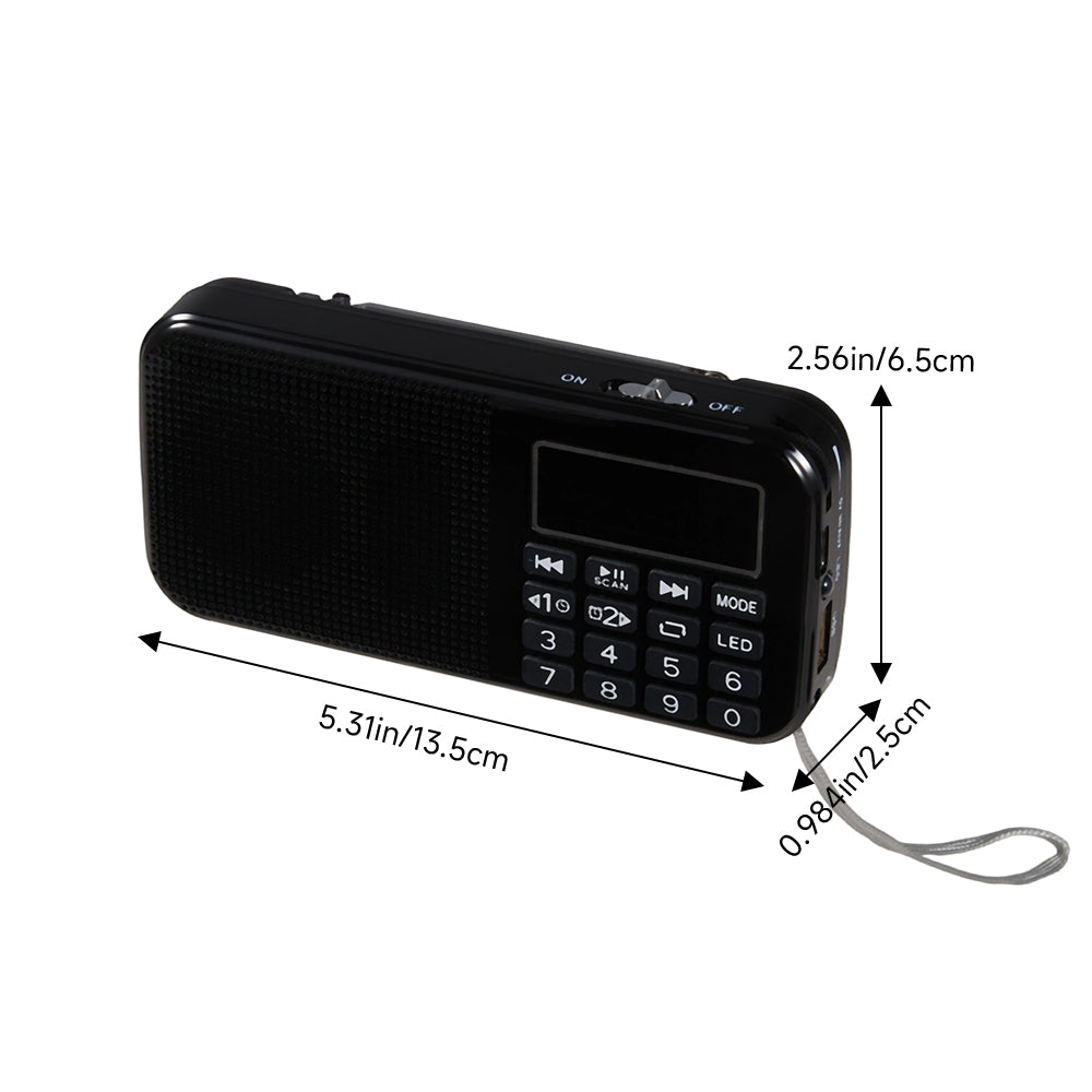 Rechargeable Battery-powered Portable Digital Radio Speaker