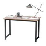 Computer Desk Dining Table Writing Table With Metal Frame | Black