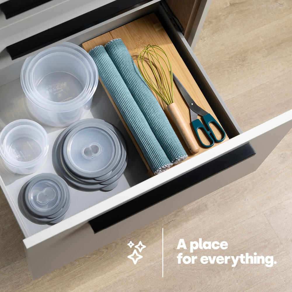 Airtight Mixed Round Containers - Set Of 5