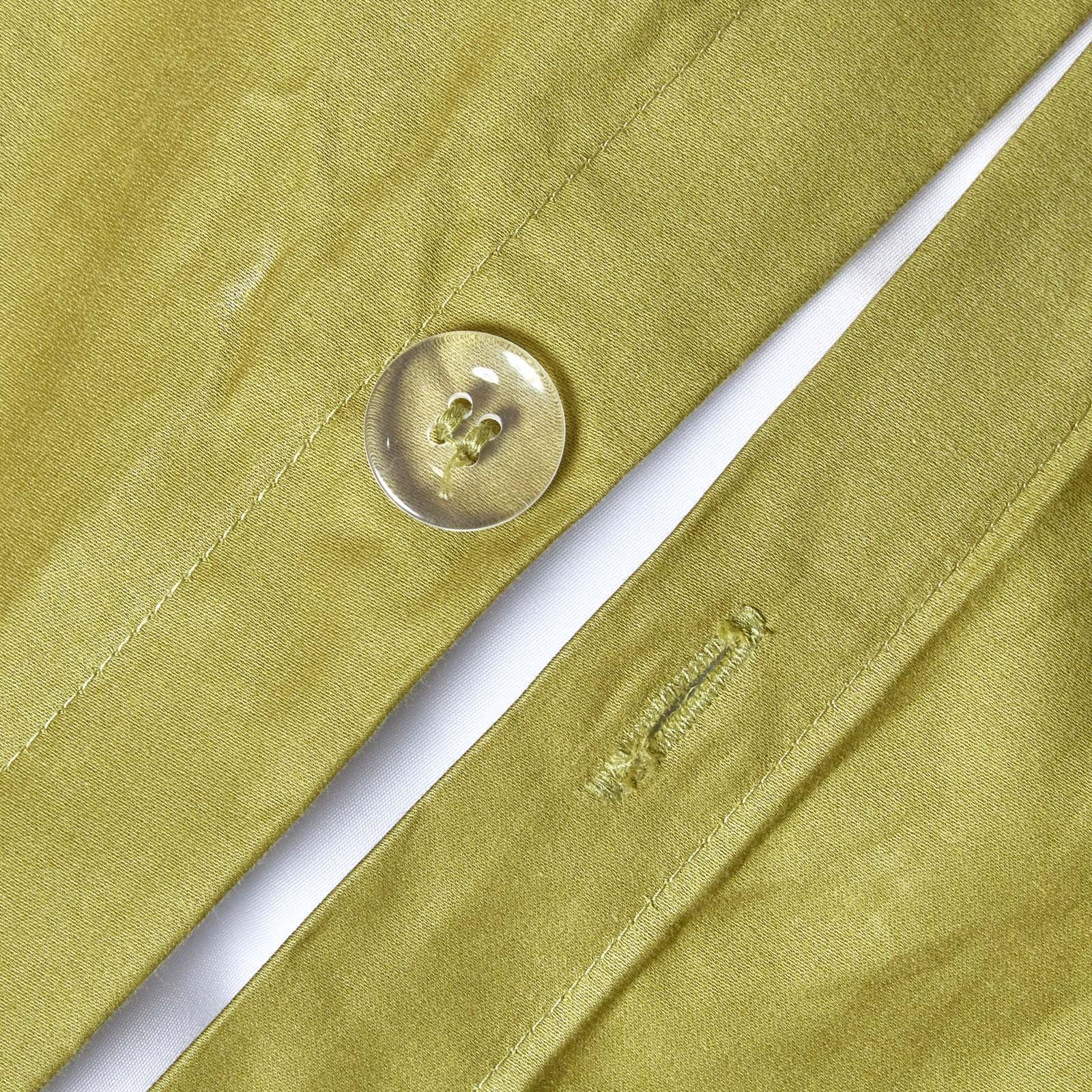 Egyptian Cotton Duvet Cover With Pillowcase 1000 Tc | Super King | Olive Green
