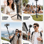 HYGRAD BUILT TO SURVIVE Magnetic Selfie Stick Tripod 360° Mobile Phone Holder Stand - Bluetooth Remote