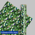 Gift Wrap, 4 Sheet 4 Tag, Bundle Official Product