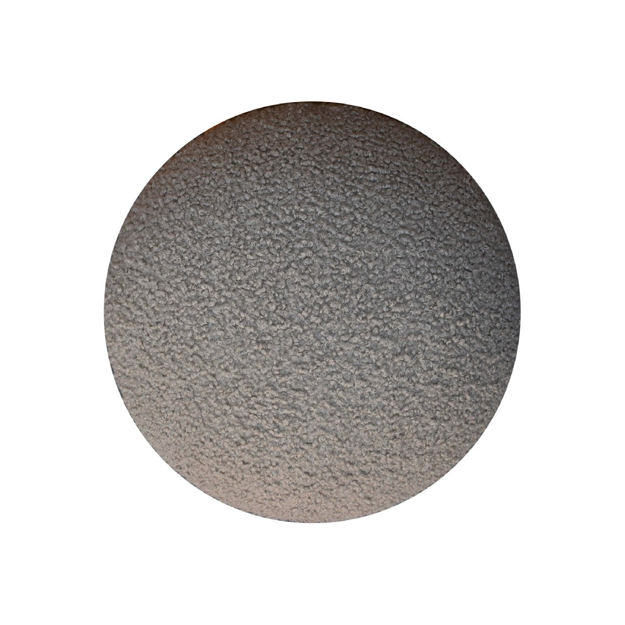Solid Mango Wood Mud Boucle Mushroom Footstool