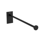 Single Arm Towel Rail, 30cm, Self-adhesive, Black, Stick Collection