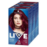 Live Intense Permenant Colour Pure Purple 086 With Vibrancy Serum 3x