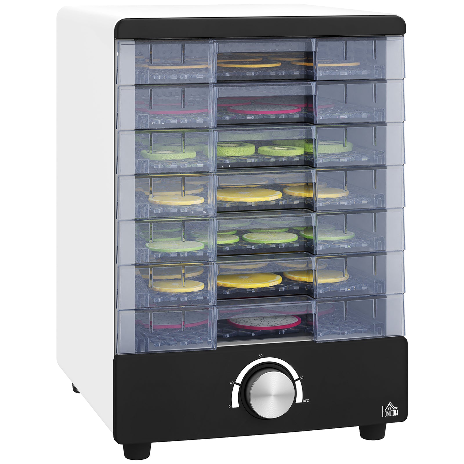 Food Dehydrator With 7 Stainless Steel Tray, For Fruit, Meat