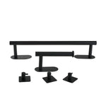 5-piece 304 Stainless Steel Bathroom Hardware Set | Black