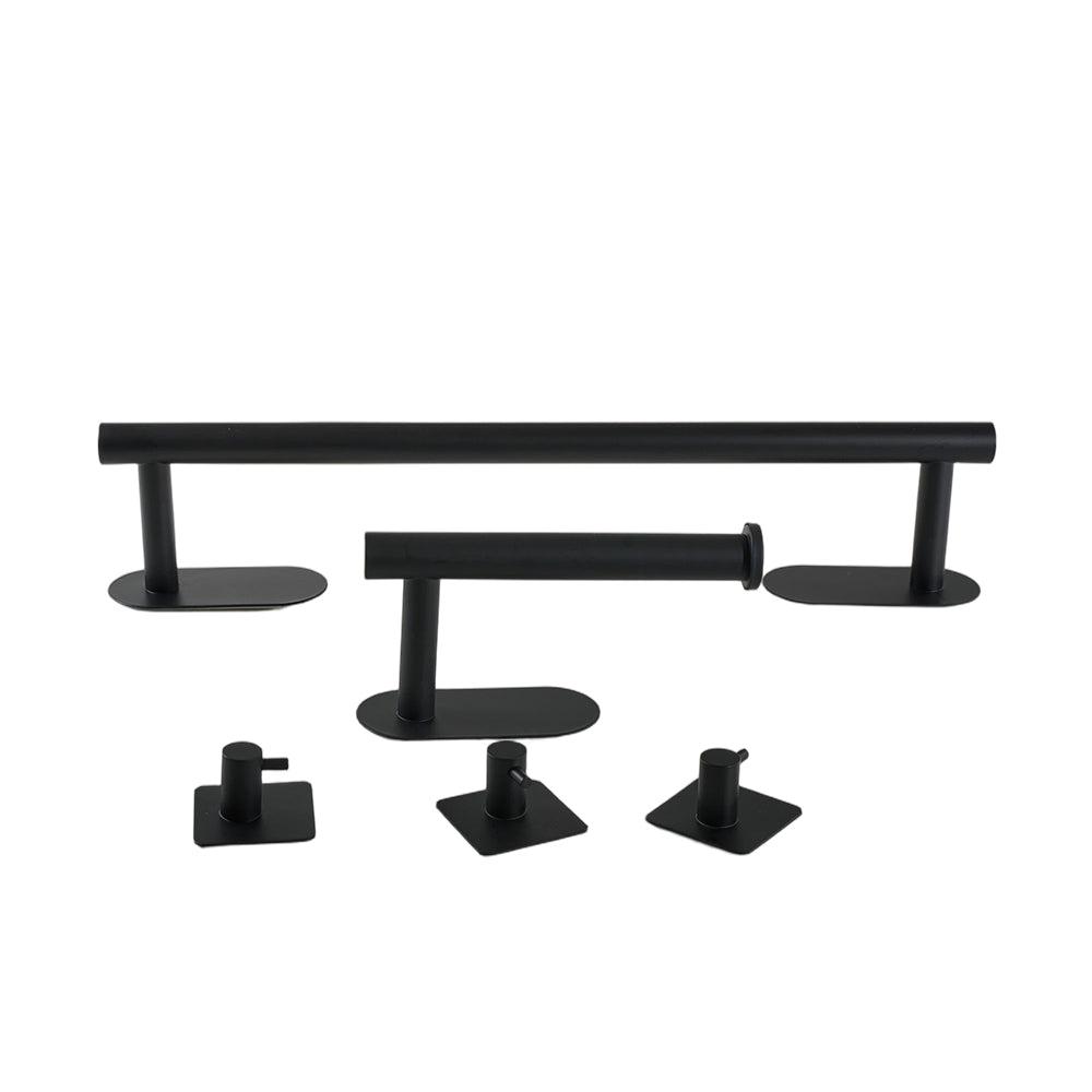 5-piece 304 Stainless Steel Bathroom Hardware Set | Black