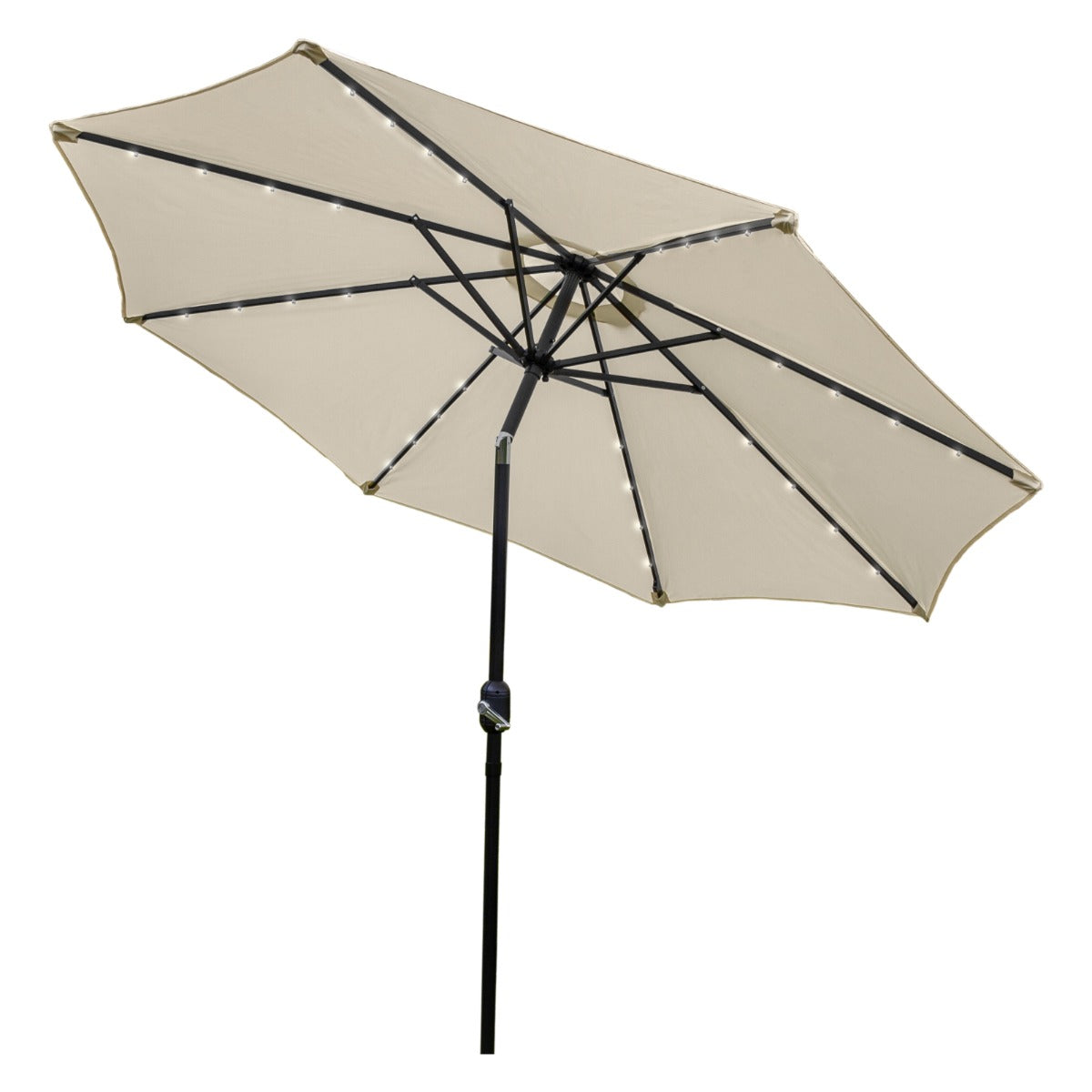 2.7m Led Tilt Parasol | Cream