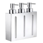 Polished Chrome Wall Mounted 250ml Pump Soap Dispenser | Triple | Polished Chrome