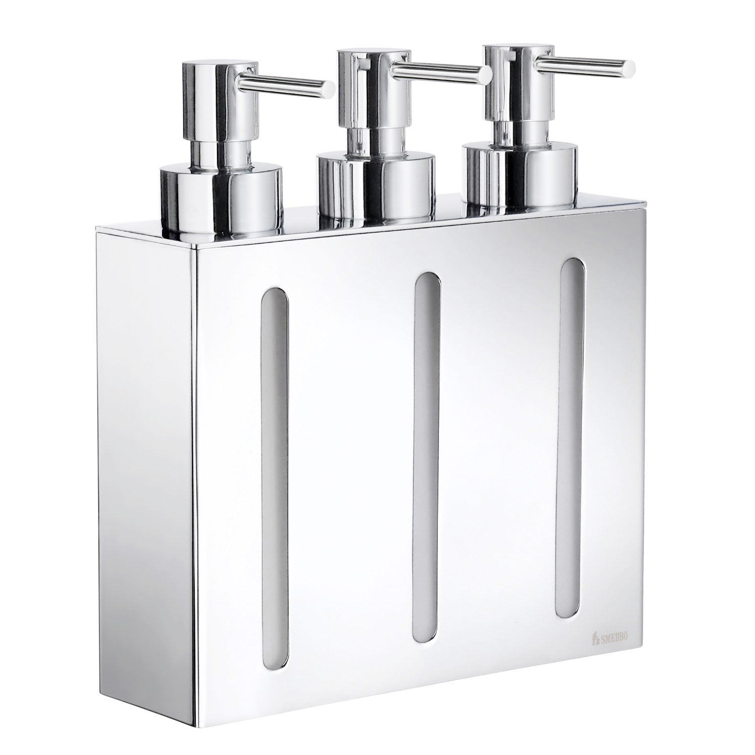 Polished Chrome Wall Mounted 250ml Pump Soap Dispenser | Triple | Polished Chrome
