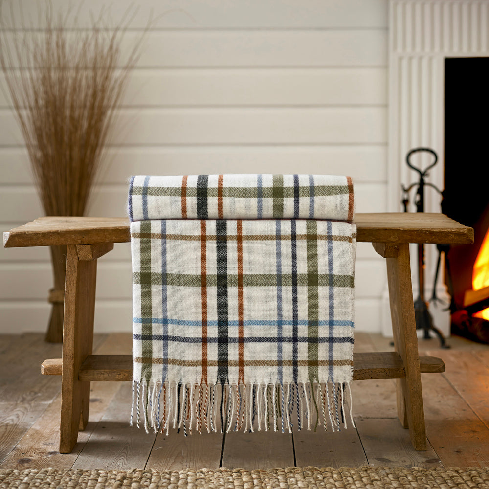 Buxton Supersoft Knitted Throw | 130cm x 160cm | Multi Colour