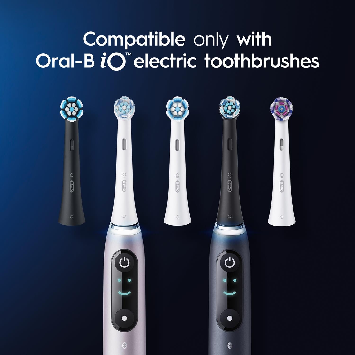 Io Ultimate Clean Toothbrush Refill Replacement Heads White, Pack Of 4