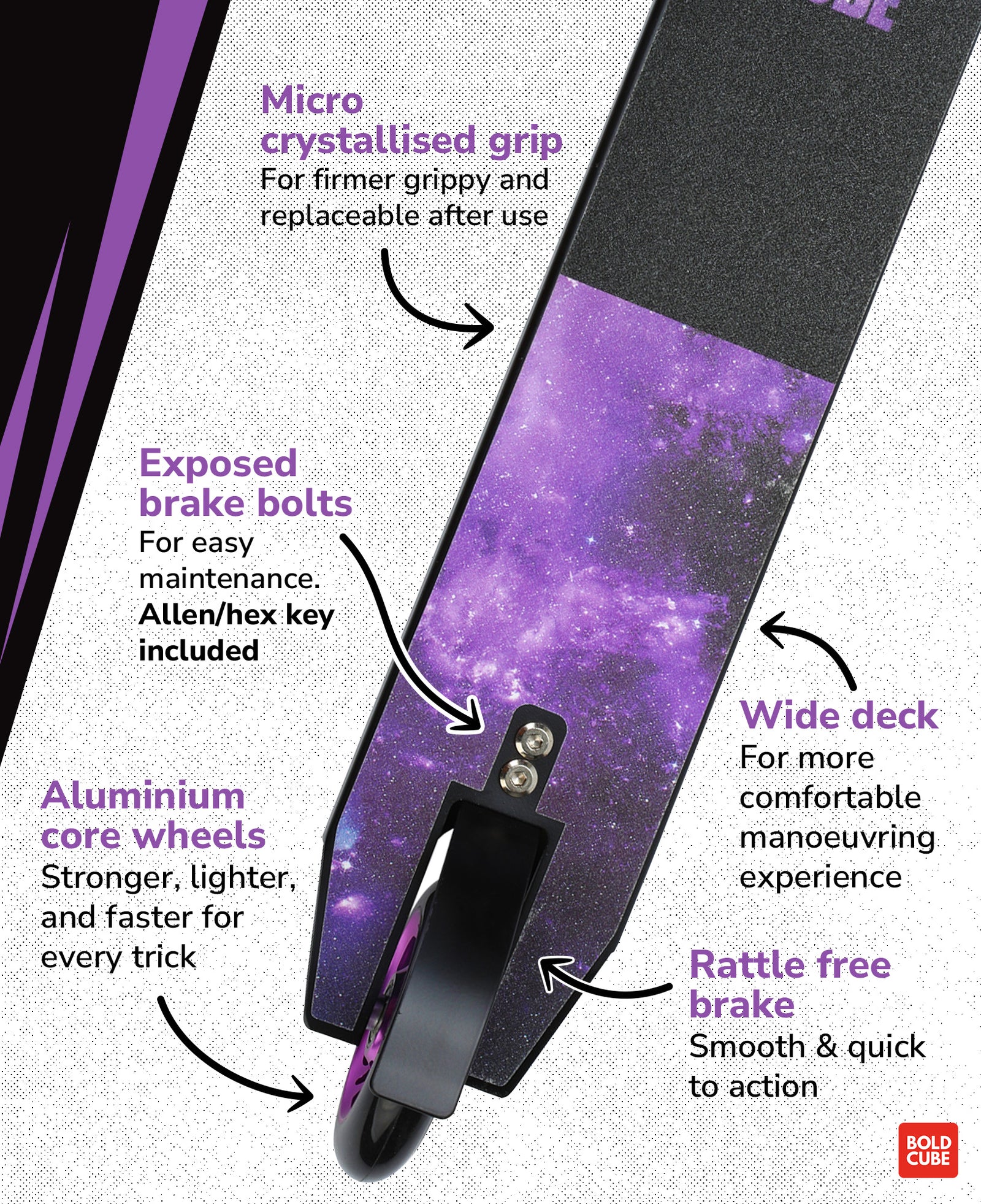 Deluxe Stunt Scooter | Purple