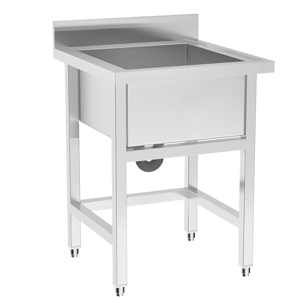 60cm*60cm*95cm H Commercial Kitchen Sink 1 Compartment Stainless Steel