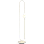 Dimmable Led Floor Lamp With Glass Night Light, Foot Switch