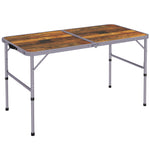 Portable Aluminum Folding Picnic Table Outdoor Lightweight