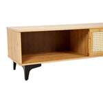 Wooden Tv Sand With Sliding Doors