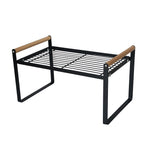 Free Standing Kitchen Spice Herb Rack Holder Cupboard Organiser | Small | Black