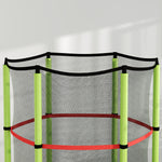 Kids Trampoline W/ Enclosure Net, Steel Frame, For Ages 3-6 Years - Green | Green