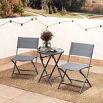 3-piece Outdoor Bistro Set, Grey
