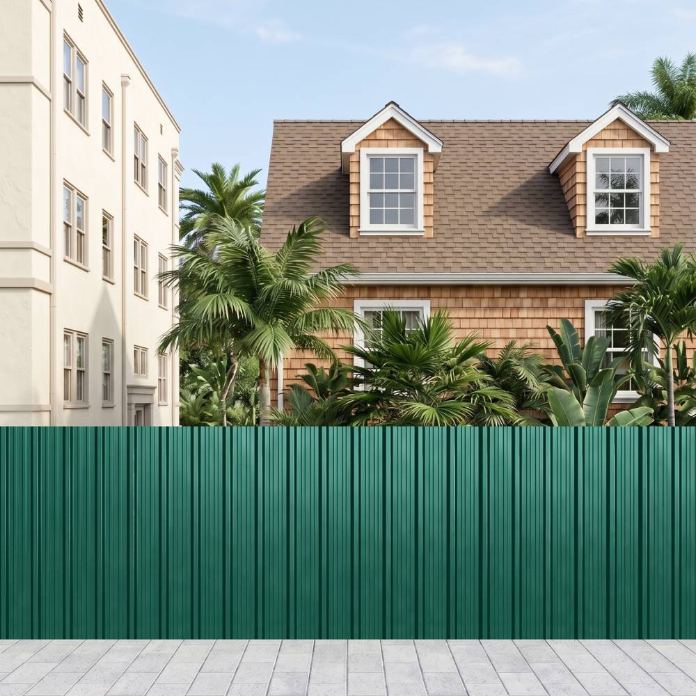 12pcs Galvanised Steel Corrugated Roofing Sheets | Green