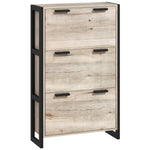 Entryway Shoe Cabinet With 3 Flip Drawers Adjustable Shelves