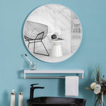 40cm Diameter Nordic Round Bathroom Framed Mirror Wall Hanging Mirror