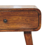 Solid Wood Avora Chestnut Nightstand With 1 Drawer