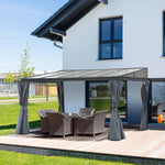 Outdoor Pergola Gazebo Party Tent Sun Shelter 4 X 3m