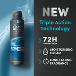 Men+care Antiperspirant Deodorant 72h Protection, Clean Comfort, 3x 150ml