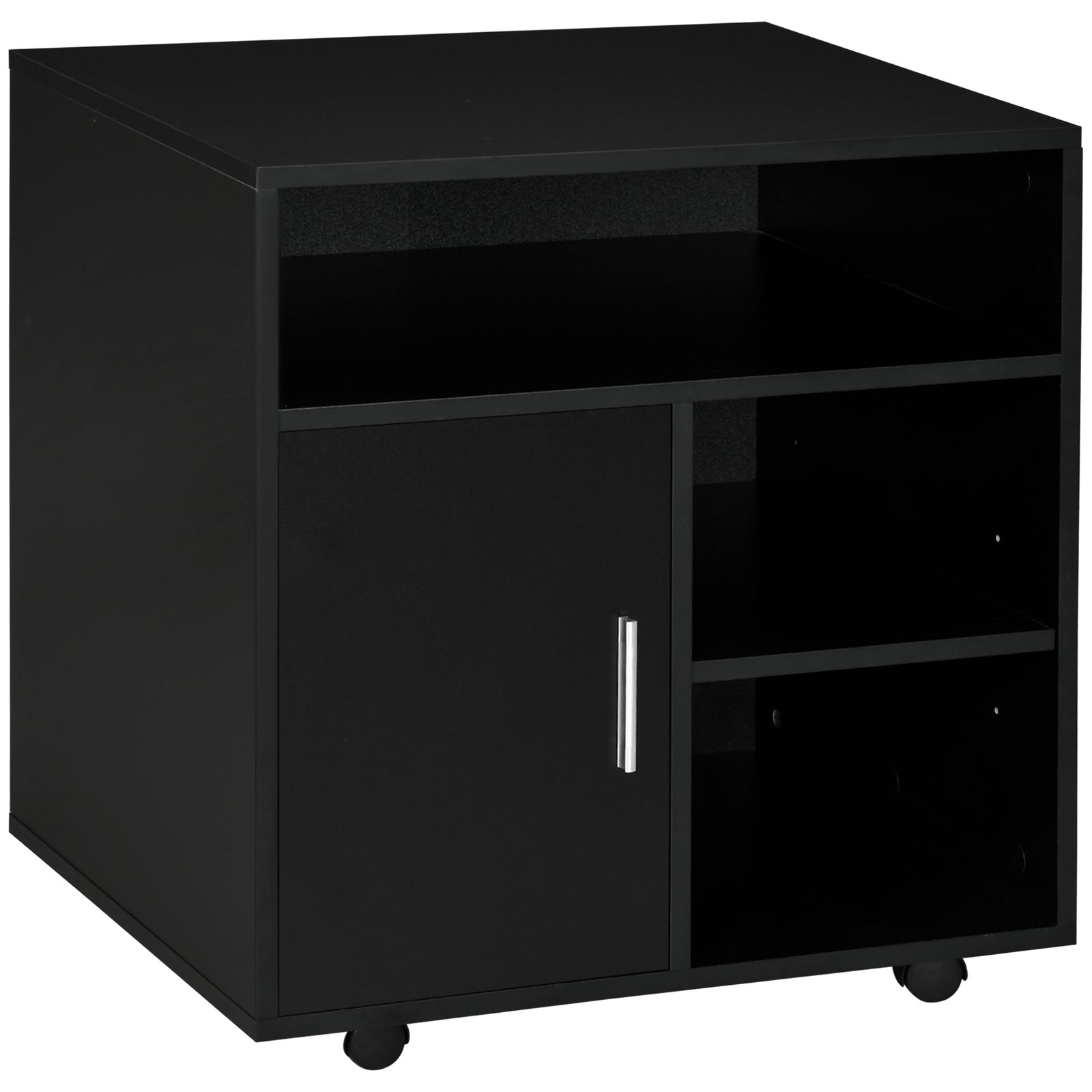 Multi-storage Printer Unit Office Organisation 5 Compartment | One Size | Black